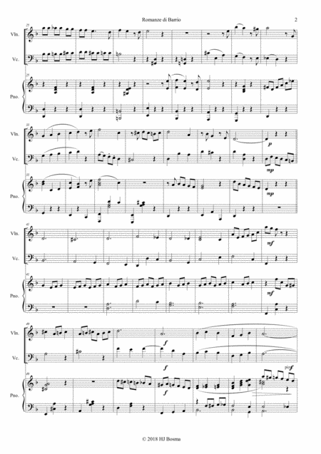 Romanze Di Barrio Tango Waltz For Pianotrio Page 2