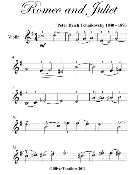 Romeo And Juliet Easy Violin Sheet Music Page 2