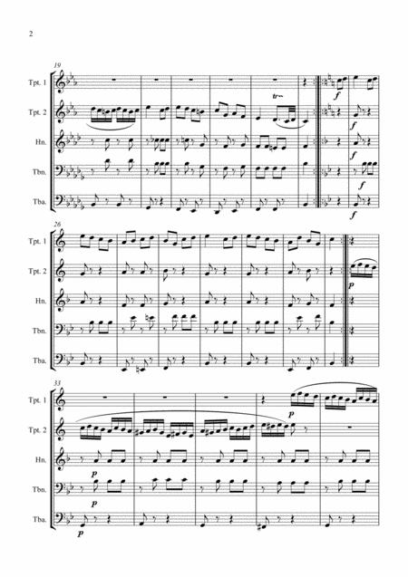 Rond Alla Turca Brass Quintet Page 2