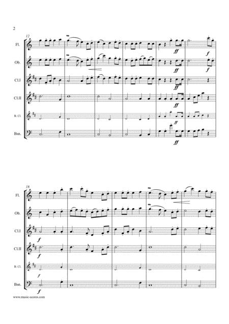 Rondeau Bridal Fanfare Flute Oboe 2 Clarinets Bass Clarinet And Bassoon Page 2