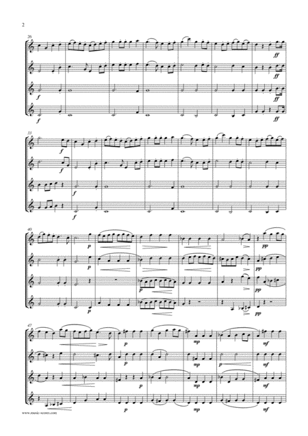 Rondeau Bridal Fanfare Trumpet Quartet Page 2