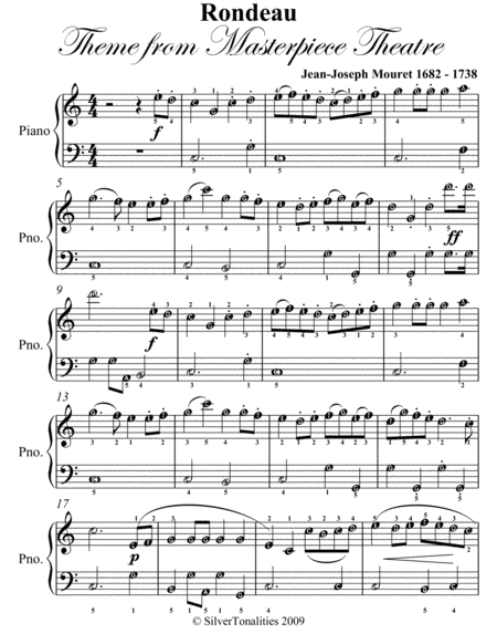 Rondeau Easy Piano Sheet Music Page 2