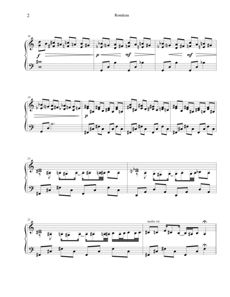 Rondeau Jazz Style Piece For Solo Piano Lmta Commissioned Work Page 2