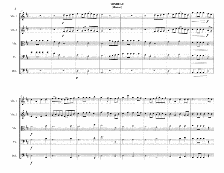 Rondeau Mouret String Orchestra Intermediate Page 2