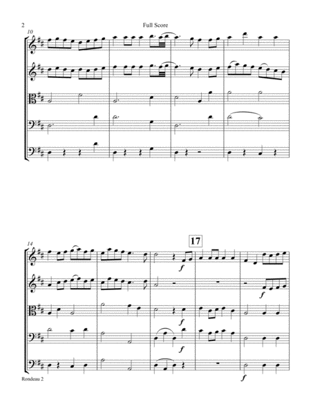 Rondeau String Quartet With Optional Bass Page 2