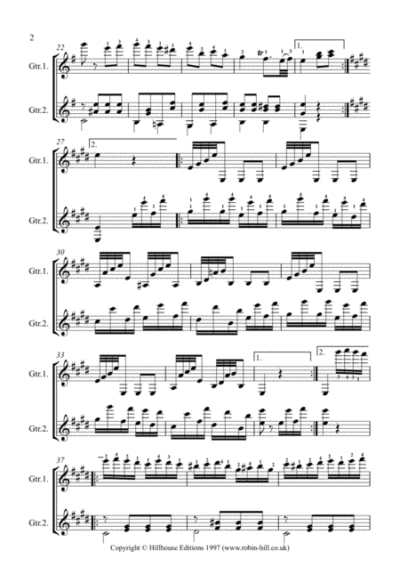 Rondo Alla Turca Arranged For Two Guitars Page 2