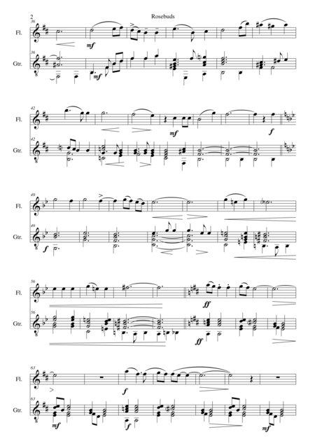 Rosebuds For Flute And Guitar Page 2