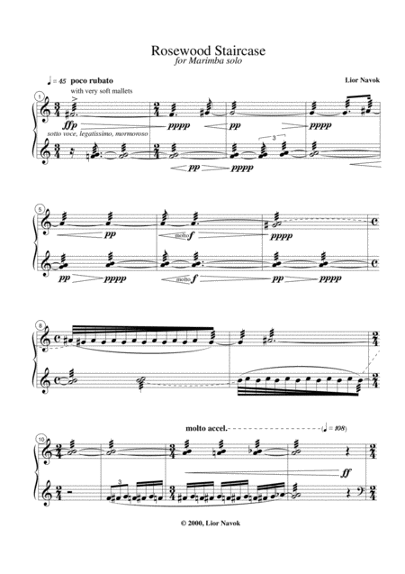 Rosewood Staircase For Solo Marimba Page 2