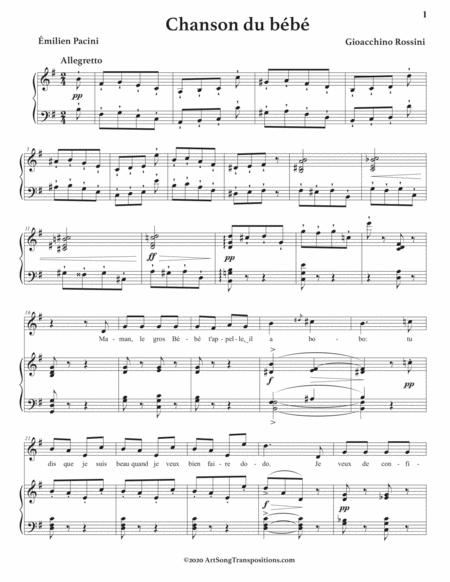 Rossini Chanson Du Bb Transposed To G Major Page 2