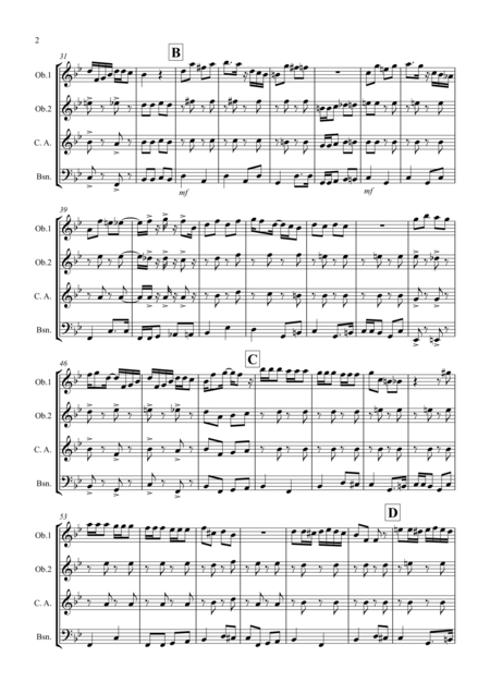 Roxy Ragtime For Double Reed Quartet Page 2