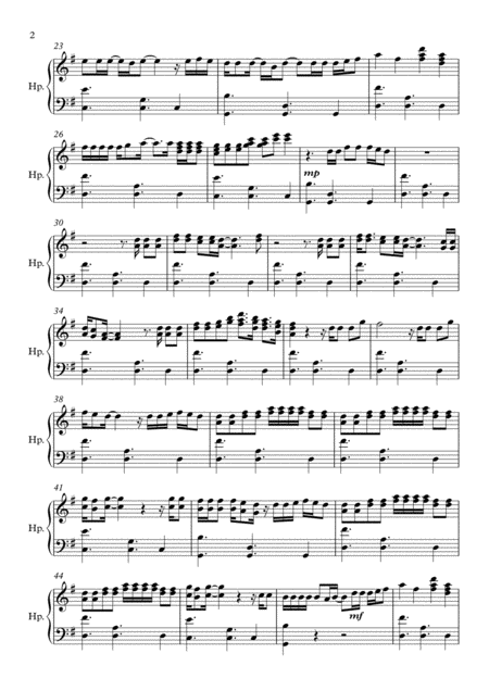 Royals Harp Solo Page 2