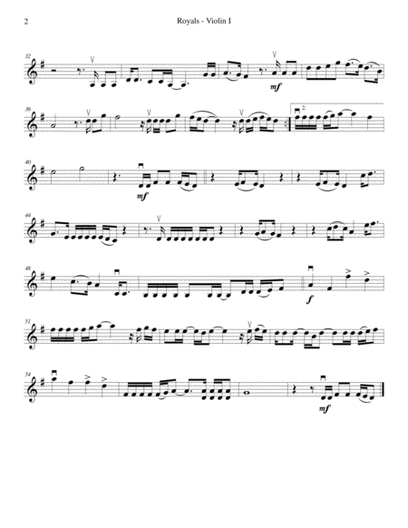 Royals String Quartet Page 2