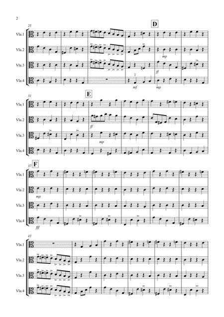 Rubba Ducky For Viola Quartet Page 2