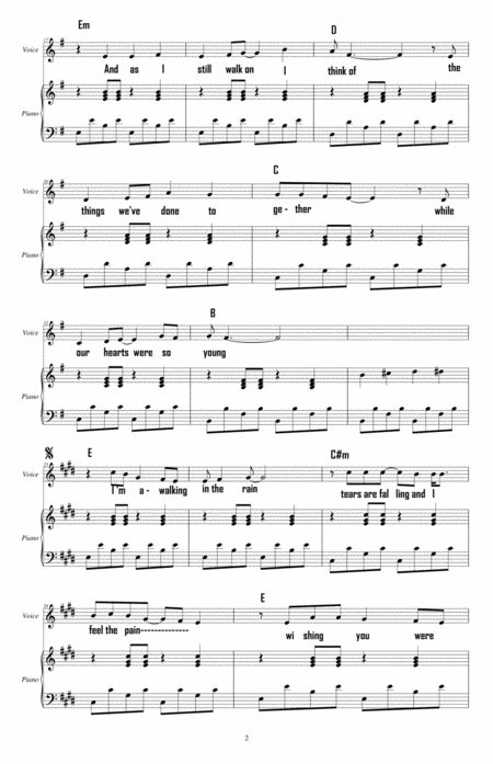 Runaway Del Shannon Self Accompaniment On The Piano With Lyrics Page 2