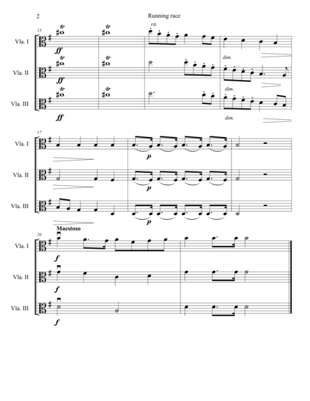 Running Race For 3 Violas Page 2