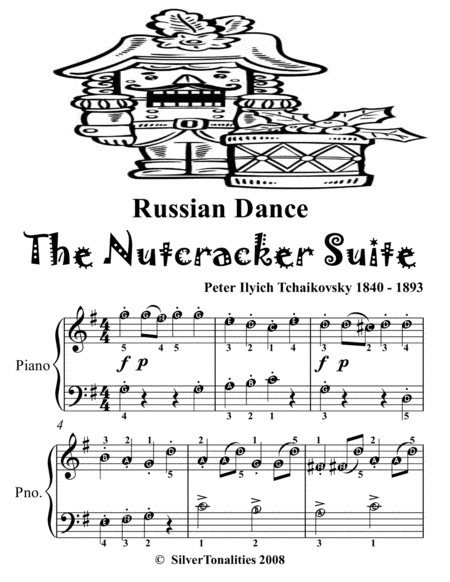 Russian Dance The Nutcracker Suite Easy Piano Sheet Music Tadpole Edition Page 2