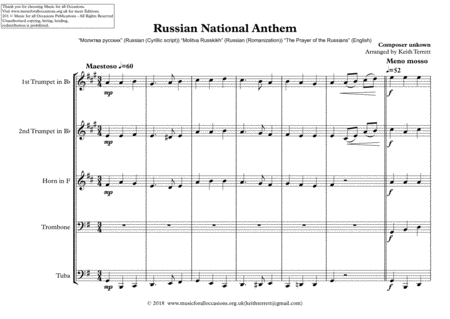 Russian National Anthem 1816 33 Page 2