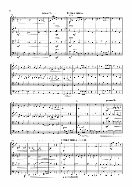 S Joplin Bethena Waltz String Quartet Page 2