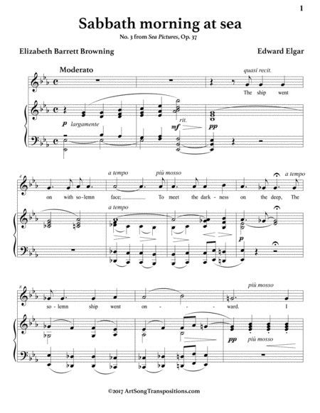 Sabbath Morning At Sea Op 37 No 3 E Flat Major Page 2