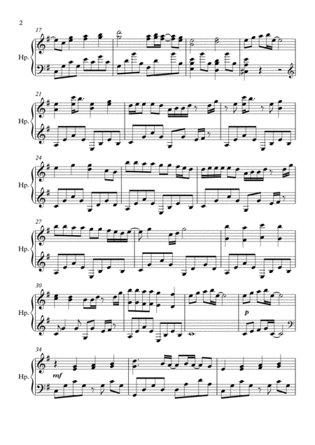 Safe And Sound Pedal Harp Solo Page 2