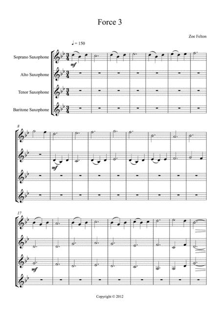 Sailscape For Sax Quartet Page 2