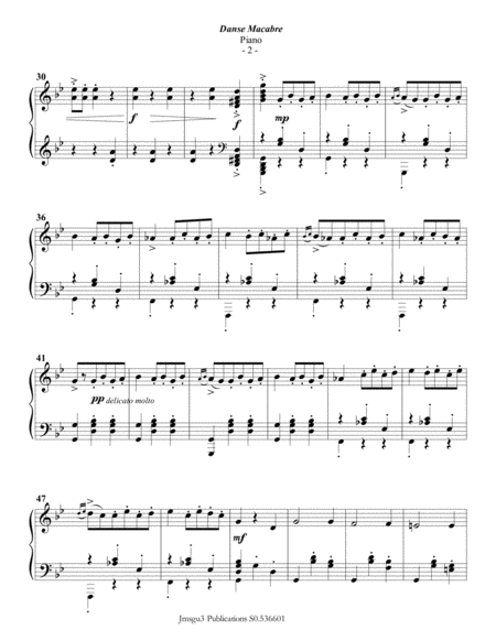 Saint Sans Danse Macabre For Piano Page 2