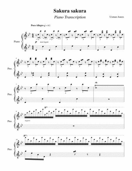 Sakura Sakura Piano Transcription Page 2