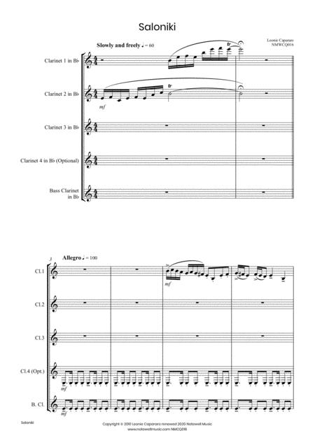 Saloniki Clarinet Quartet Page 2