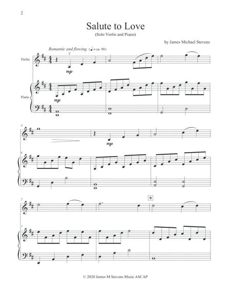 Salute To Love Violin Piano Page 2