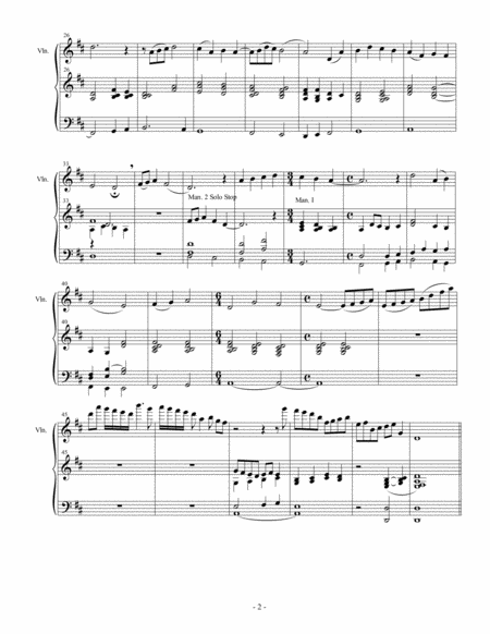 Salve Regina For Organ And Violin Page 2