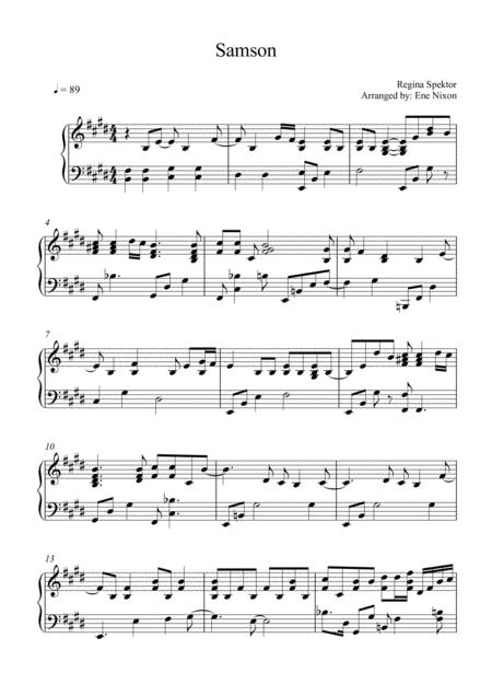Samson Piano Solo Late Intermediate Advanced Page 2
