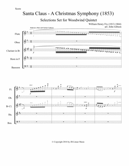 Santa Claus A Christmas Symphony For Woodwind Quintet Page 2