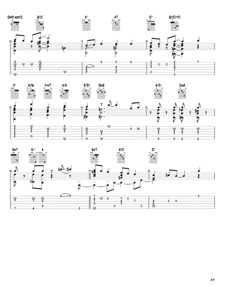 Santa Claus Is Comin To Town Solo Jazz Guitar Page 2