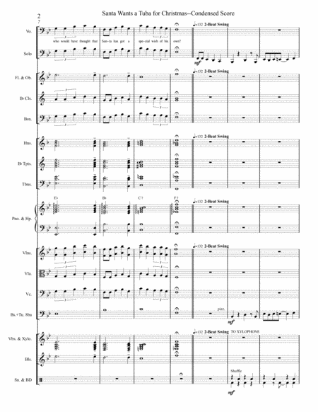 Santa Wants A Tuba For Christmas Orchestra Page 2