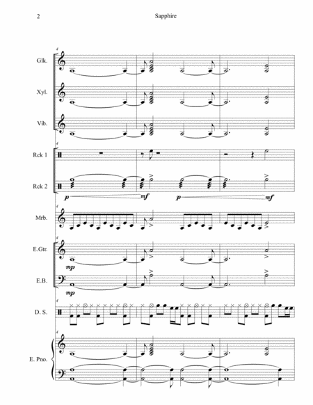 Sapphire Full Score Page 2