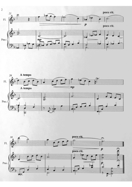 Sarabande For Flute And Piano From Liliputian Suite Page 2