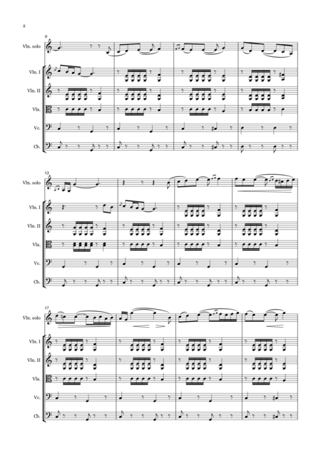 Sarasate Andalus Romanze For Violin And String Orchestra Score And Parts Page 2