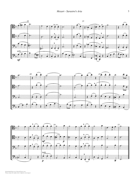Sarastros Aria From The Magic Flute For Trombone Quartet Page 2