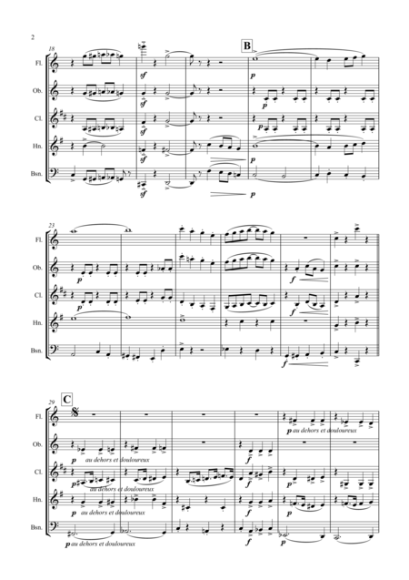 Satie Rag Time Du Paquebot Ragtime Of The Packet Steamer Steampacket From The Ballet Parade Wind Quintet Page 2