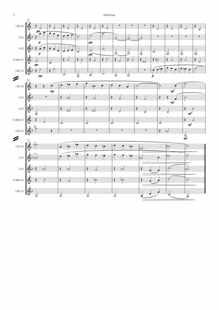 Satie Trois Three Gymnopdies Nos 1 2 3 Clarinet Quintet Page 2