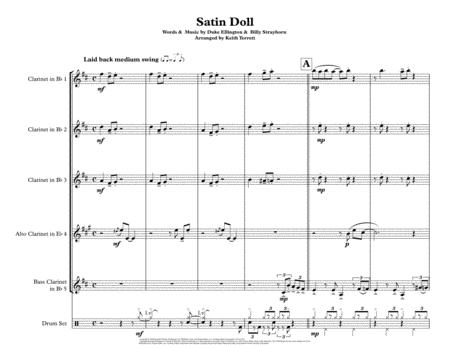 Satin Doll For Clarinet Quintet Page 2