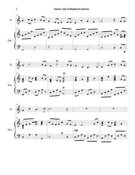 Savior Like A Shepherd Lead Us Flute Piano Page 2