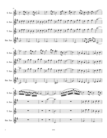 Saxophone Quartet No 3 Page 2