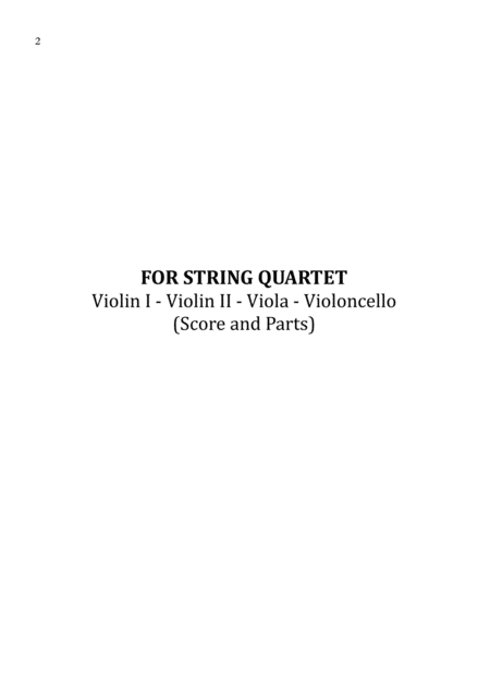 Say Something Sheet Music For String Quartet Score And Parts Page 2