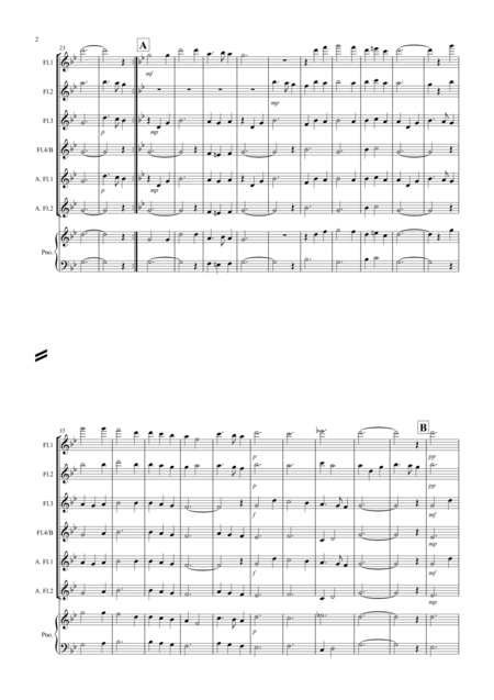 Scarborough Fair For Flute Quartet Page 2