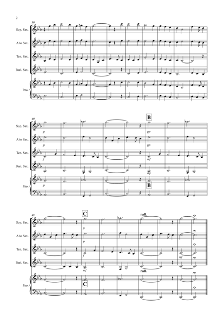 Scarborough Fair For Saxophone Quartet Page 2