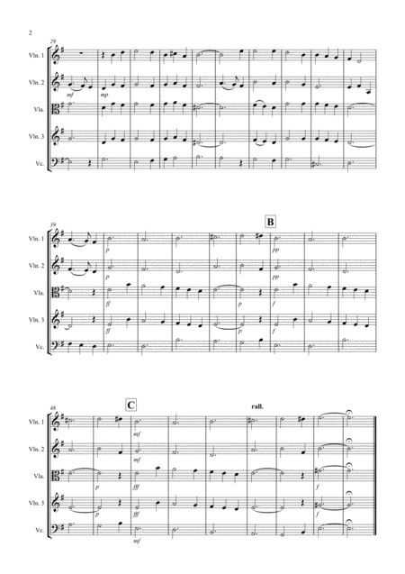 Scarborough Fair For String Quartet Page 2