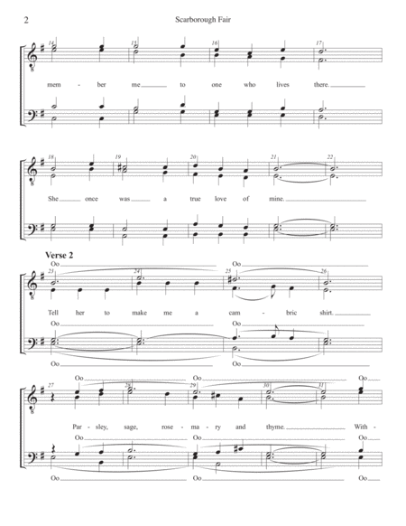 Scarborough Fair Ttbb Choral Pricing Page 2