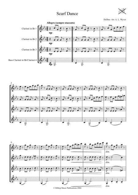 Scarf Dance Arr Clarinet Quartet Page 2