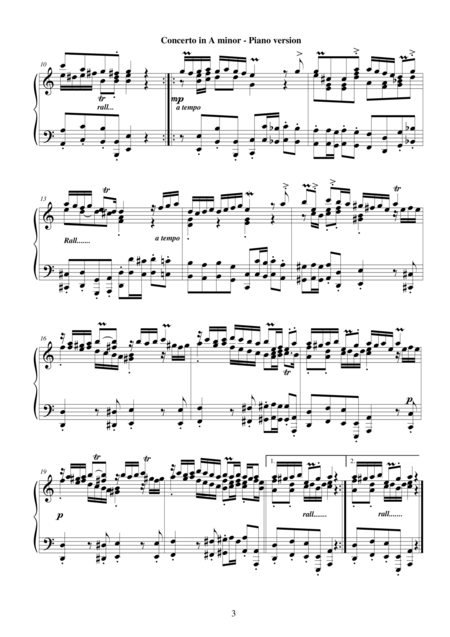 Scarlatti A Concerto In A Minor Piano Version Page 2